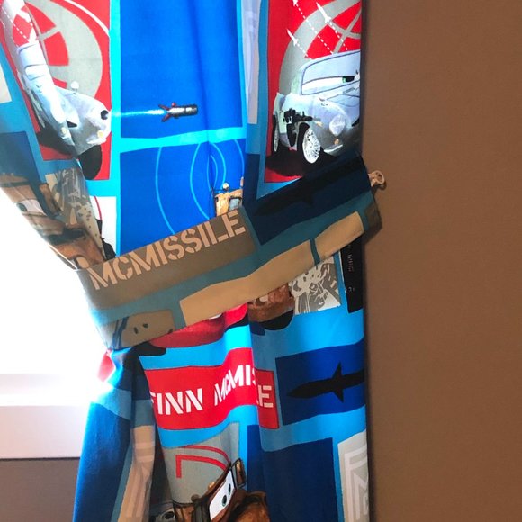 Cars 2 Disney Pixar Curtains, Comforter and Sheet set for Twin size bed. - Picture 4 of 16